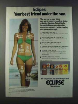 1981 Eclipse Sunscreen Ad - Best Friend Under the Sun
