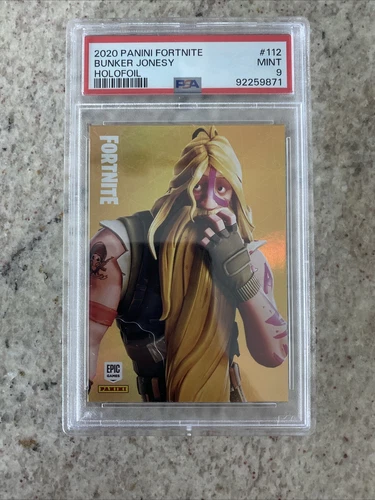 2020 Panini Fortnite Bunker Jonesy #112 Holofoil PSA 9