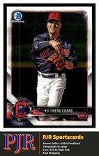 2018 Bowman Chrome #BCP128 Yu-Cheng Chang Cleveland Indians  BUY 4 - 35% OFF