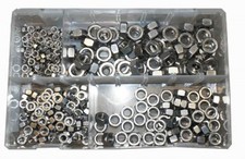 ASSORTED STAINLESS STEEL NUT NUTS  M5 - M10 QTY 250 T34