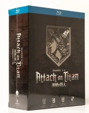 ATTACK ON TITAN  : The Complete, Seasons 1-4 *All Episodes* (BLU-RAY)
