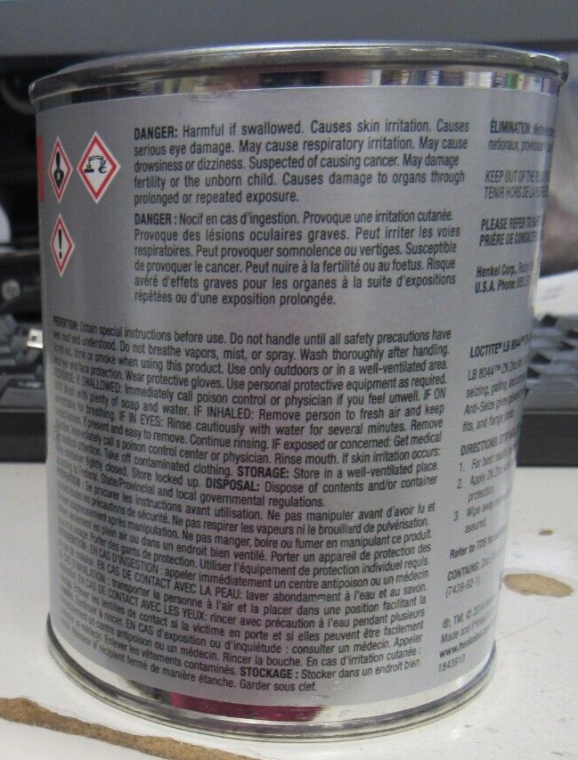 Loctite 39901 Anti Seize Compound Zinc 1lb. Can for sale online eBay