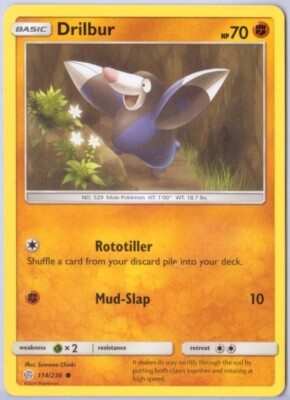 Drilbur - 114/236 - Common - Sun & Moon: Cosmic Eclipse - Pokémon