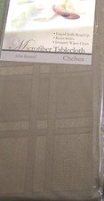 Chelsea Microfiber Tablecloths Resists Stains Brown Assorted Sizes Obl. Rd.