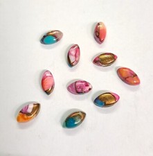  WHOLESALE PURPLE DALIHA COPPER TURQUOISE CABOCHON MARQUISE SHAPE LOOSE GEMSTONE