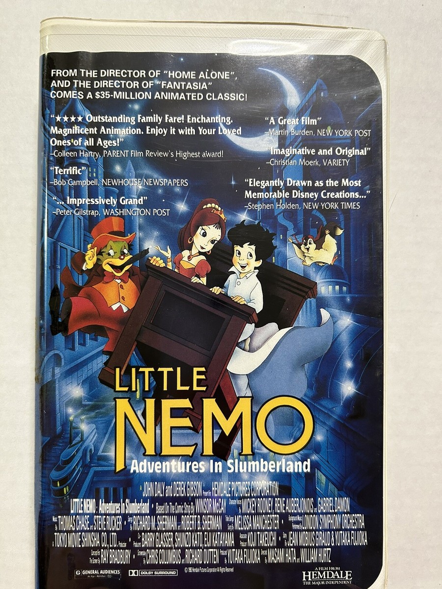 Little Nemo - Adventures in Slumberland (VHS) 1993 Animated