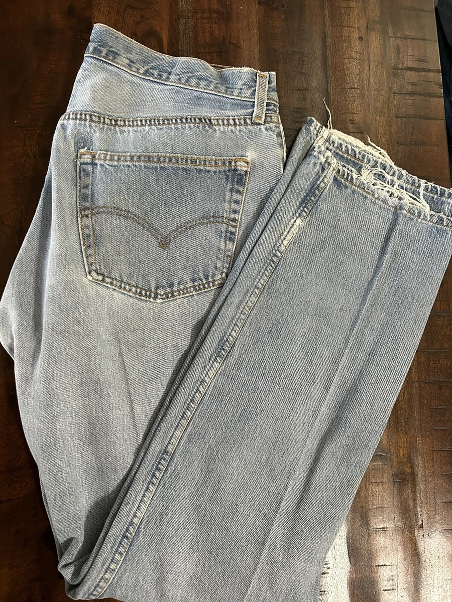 90's Vintage Levis 501 Straight Leg Made in USA Jeans Tag 38x34