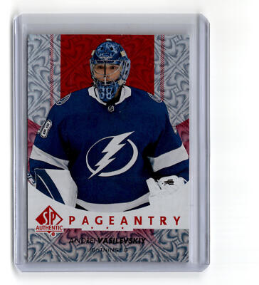 Andrei Vasilevskiy 2022-23 SP Authentic Pageantry Red #P-50 Tampa Bay Lightning