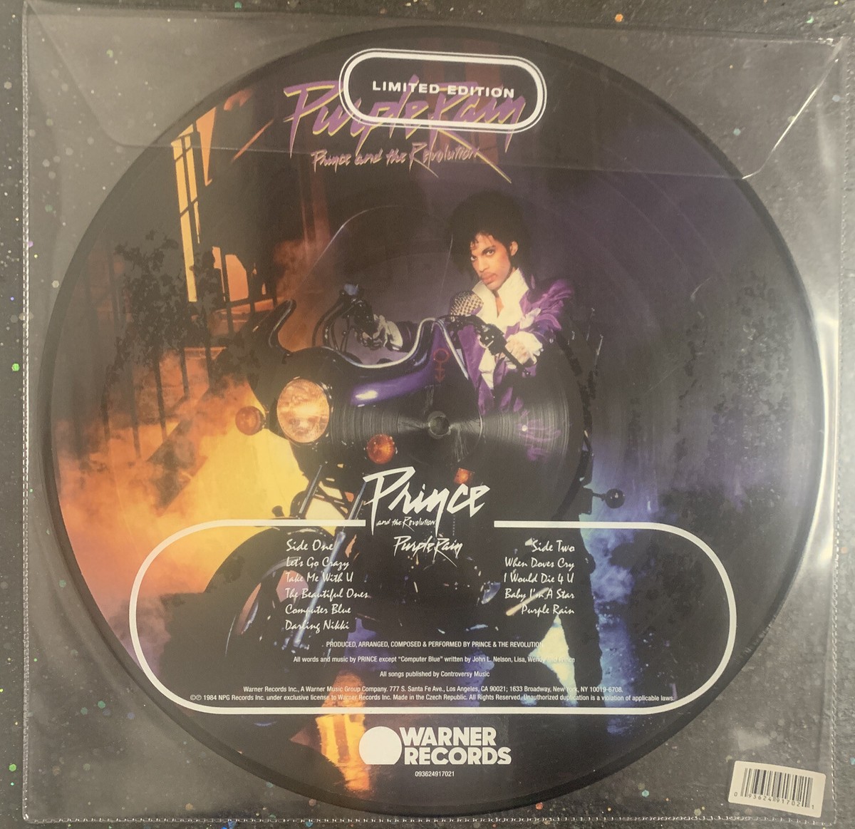PRINCE PURPLE RAIN PICTURE DISC VINYL LIMITED EDITION NEW 2017