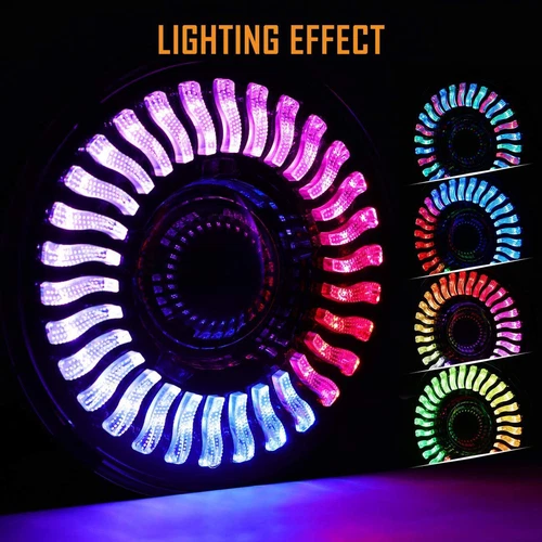 7'' LED RGB Demon Halo Headlights Combo Chasing For 1990-97 Mazda Miata MX5 MX-5 - Bild 3 von 21