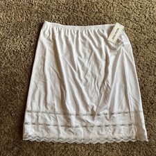 Mancyfit Skirt Dress Half Slip White Lace size XL NEW