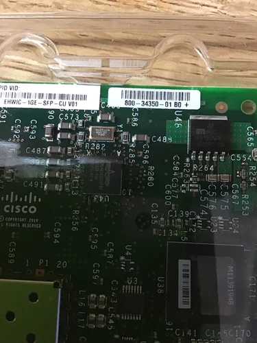 NOB Cisco EHWIC-1GE-SFP-CU 1-Port GE + SFP Enhanced High Speed WAN Card (V-7) - Picture 5 of 6