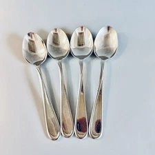 4 Oneida FLIGHT USA Reliance Stainless TEASPOONS Flatware SPOON Set of 4