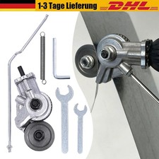 Elektrische Doppelkopf Blechknabber Blechschneider Bohrmaschine Blechschere
