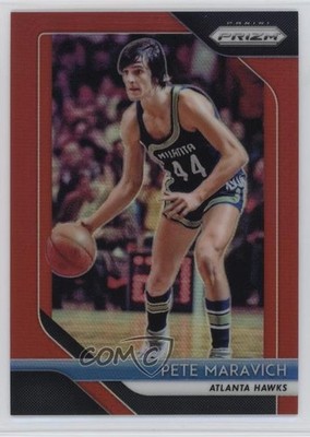 2018-19 Panini Prizm Red Prizm 69/299 Pete Maravich #255 HOF 9on