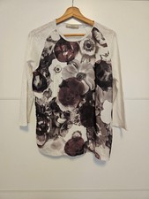 Zara Bluse Damen | Größe M | Farbe weiß mit blumenmuster