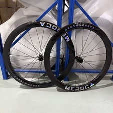 Meroca 50mm Carbon Road Wheelset 700c Disc Wheels Clincher Hooked 12142mm Meroca 50mm Carbon Road Wheelset 700c Disc Wheels Clincher Hooked 12142mm