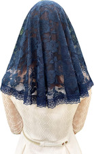 Lace Mantilla Veil Soft and Comfortable 7 Colors Spanish Style Rose Lace Veil