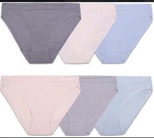 Fruit Of The Loom Women's Bikini Panties Size 6 Medium Six Pairs Assorted Colors