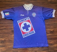 Cruz Azul Fila Vintage Jersey Size L Palencia Mexico Hermosillo Umbro yegros hat