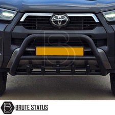 Toyota Hilux 2021+ Bull Bar Matt Black (Nudge Spoiler)