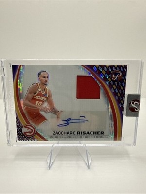 Zaccharie Risacher 2025-26 Topps Pristine Purple Auto Relic /99 PPA-ZR 18/99
