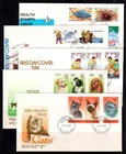 New Zealand Health Stamps. FDC / Cover's.  1973-1983. Postmarked. #1032