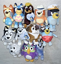 BIG LOT OF 12 BLUEY 8" PLUSH MUFFIN / LILA / WINSTON / BINGO  MORE  NEW 