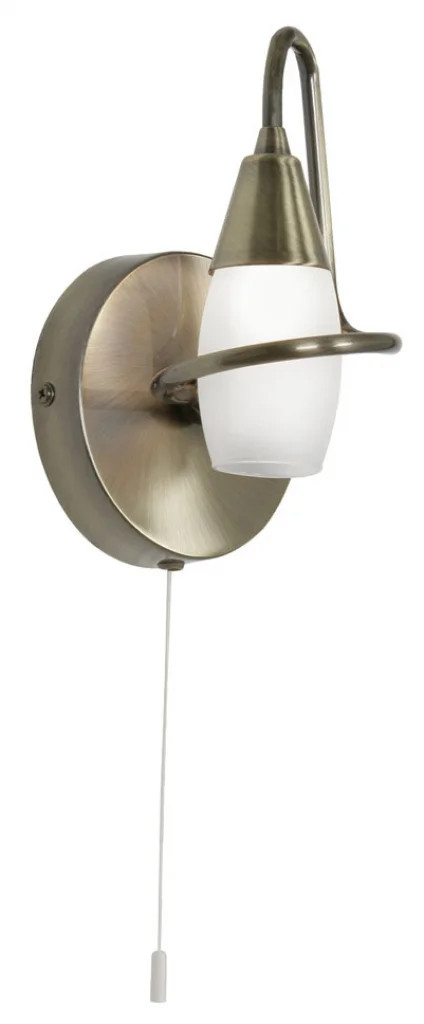 Wall Light Brass Tara Antique Oaks Lighting 5327/1 AB