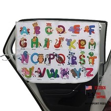 Car Window Shades for Side Windows Baby and Kids,Car Back Animal Alphabet