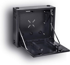 Durable 16 Gauge Steel DVR Security Lockbox with Fan  Swing Open Top 24"x21"x8