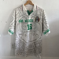 ABA Sport 1997 Mexico Luis Hernandez World Cup Jersey Size Mens Large