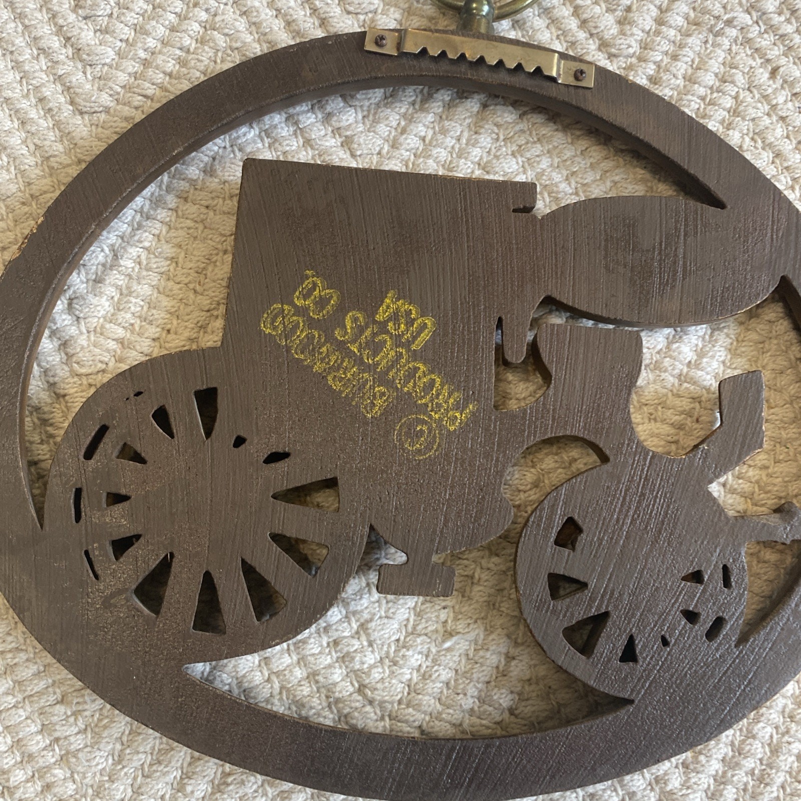 Vintage Burwood Products Company Hanging Wall Art Cars Brougham Great Condition