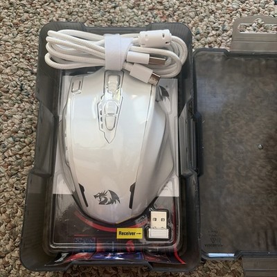 Red Dragon M913 Max WIRED & WIRELESS Gaming Mouse Open Box White