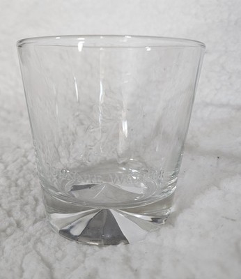 Johnnie Walker Whiskey Drinking Glass Diamond Base Prism Scotch Liquor 4'' 3D