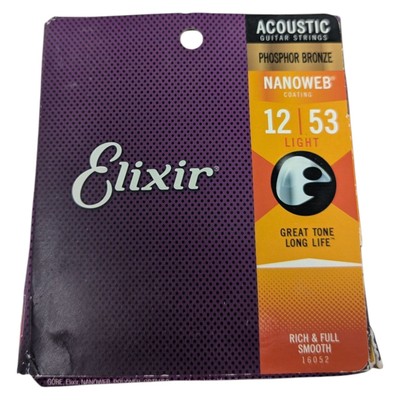Elixir Acoustic Guitar Strings - Phosphor Bronze 16052 (12-53)