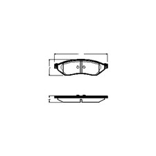 Plaquette de frein Chevrolet EPICA