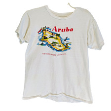 Vintage Allison Aruba T-Shirt Single Stitch Children M