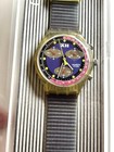 Vintage Swatch Chrono SCK 101  Blue Chip - Selten Getragen + Box