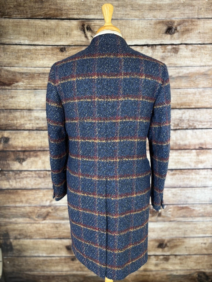 Sobretudo Isaia lã mohair Boucle tamanho 40 (50 EUR) NOVO SEM ETIQUETAS - Imagem 4 de 4