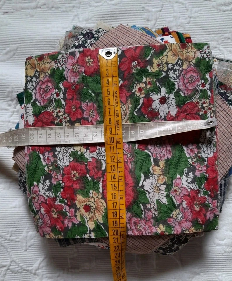 200 Scraps 20x20 cm Paket Stoffreste Patchwork Baumwolle - Bild 2 von 4