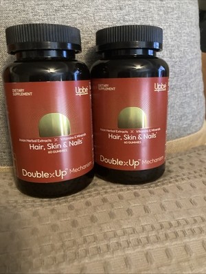 Upbe DoublexUp Hair Skin Nails Gummies 60 Count Dietary EXP 05/2027 Two Pack