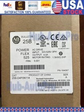 New Allen Bradley 25B-D4P0N114 /A Powerflex 525 AC Drive 2HP Surplus SEALED