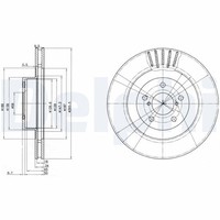 2X Delphi Bremsscheibe BG3413 FüR Forester Impreza BRZ XV GD Legacy Outback BL 2