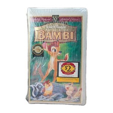 SEALED RARE LIMITED EDITION Bambi vhs Fully Restored Collectors