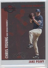 2008 Topps Co-Signers Silver Red /400 Jake Peavy Chris Young #090