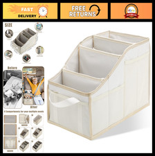 Collapsible Car Seat Organizer with Multi-Pockets - Front/Back Storage Caddy for