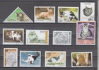 CATS - 12  DIFFERENT STAMPS / FREE SHIPPING - CAN./USA