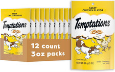 Cat Treats Classic Crunchy and Soft Cat Treats, Tasty Chicken Flavor, 30 Oz. Tub