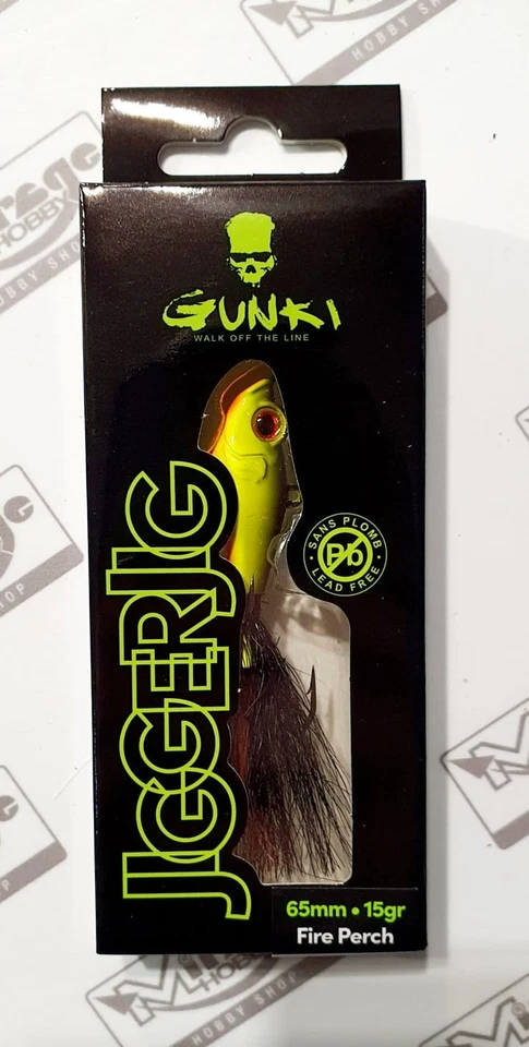 KÖDER GUNKI JIGER JIG 6,5cm/15g - FIRE PERCH Angelköder Forelle Barsch Hecht - Bild 2 von 4